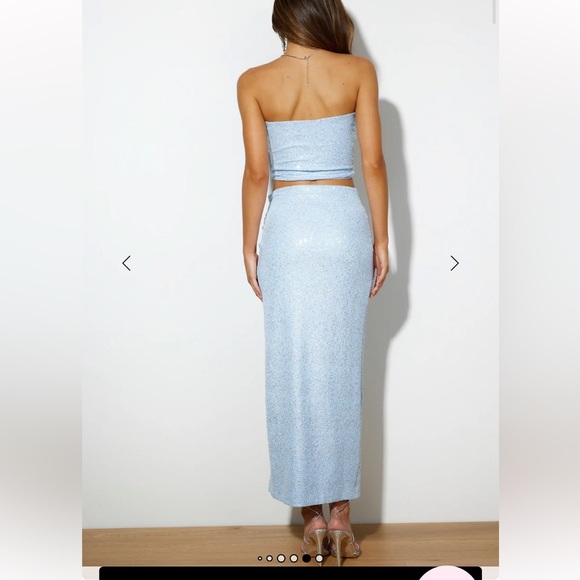 NWT HELLO MOLLY midi sequin skirt size XS - Picture 5 of 8